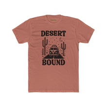 Load image into Gallery viewer, Desert Bound Unisex Cotton Crew Tee, Summer T-Shirt, Travel Tee, Fun Vacation Shirt - Kactus Jock