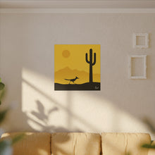 Load image into Gallery viewer, Series 1 Desert Road Runner Canvas Art Print - Vibrant Wall Decor for Nature Lovers - Kactus Jock
