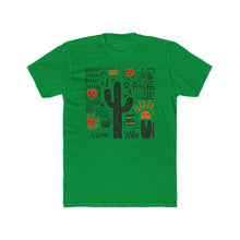 Load image into Gallery viewer, Desert Sunset Unisex Cotton Crew Tee, Cactus Shirt, Boho Graphic Tee - Kactus Jock
