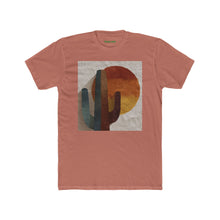 Load image into Gallery viewer, Desert Sunset Cactus Tee, Unisex T-Shirt, Boho Cotton Shirt, Casual Summer Wear - Kactus Jock