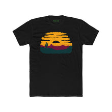 Load image into Gallery viewer, Sunset Desert Scene Unisex Cotton Crew Tee, Graphic T-Shirt, Casual Wear - Kactus Jock
