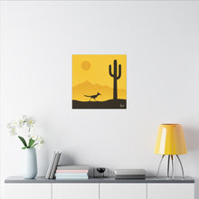Load image into Gallery viewer, Series 1 Desert Road Runner Canvas Art Print - Vibrant Wall Decor for Nature Lovers - Kactus Jock