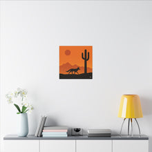 Load image into Gallery viewer, Series 2 Desert Road Runner Canvas Art Print - Vibrant Wall Decor for Nature Lovers - Kactus Jock