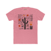 Load image into Gallery viewer, Desert Sunset Unisex Cotton Crew Tee, Cactus Shirt, Boho Graphic Tee - Kactus Jock