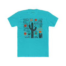 Load image into Gallery viewer, Desert Sunset Unisex Cotton Crew Tee, Cactus Shirt, Boho Graphic Tee - Kactus Jock
