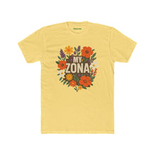 Load image into Gallery viewer, Floral Zona Unisex Cotton Crew Tee, Vintage Aesthetic Shirt, Casual Daily Wear - Kactus Jock