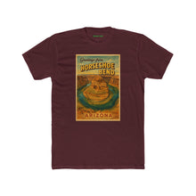 Load image into Gallery viewer, Greetings from Horseshoe Bend Arizona Unisex Cotton Crew Tee, Travel Shirt - Kactus Jock