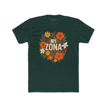 Load image into Gallery viewer, Floral Zona Unisex Cotton Crew Tee, Vintage Aesthetic Shirt, Casual Daily Wear - Kactus Jock
