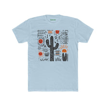 Load image into Gallery viewer, Desert Sunset Unisex Cotton Crew Tee, Cactus Shirt, Boho Graphic Tee - Kactus Jock