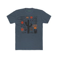 Load image into Gallery viewer, Desert Sunset Unisex Cotton Crew Tee, Cactus Shirt, Boho Graphic Tee - Kactus Jock