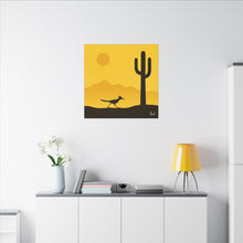 Load image into Gallery viewer, Series 1 Desert Road Runner Canvas Art Print - Vibrant Wall Decor for Nature Lovers - Kactus Jock