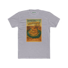 Load image into Gallery viewer, Greetings from Horseshoe Bend Arizona Unisex Cotton Crew Tee, Travel Shirt - Kactus Jock