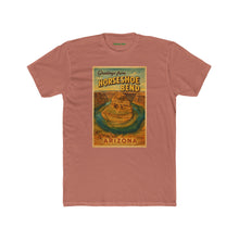 Load image into Gallery viewer, Greetings from Horseshoe Bend Arizona Unisex Cotton Crew Tee, Travel Shirt - Kactus Jock