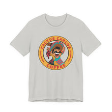 Load image into Gallery viewer, Cactus Carlos Coffee Tee - Fun Unisex Jersey Shirt, Great for Coffee Lovers, Gifts for Baristas, Summer Outings, Cute Casual Wear - Kactus Jock