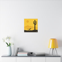 Load image into Gallery viewer, Series 1 Desert Road Runner Canvas Art Print - Vibrant Wall Decor for Nature Lovers - Kactus Jock