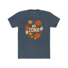 Load image into Gallery viewer, Floral Zona Unisex Cotton Crew Tee, Vintage Aesthetic Shirt, Casual Daily Wear - Kactus Jock