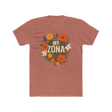 Load image into Gallery viewer, Floral Zona Unisex Cotton Crew Tee, Vintage Aesthetic Shirt, Casual Daily Wear - Kactus Jock