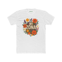 Load image into Gallery viewer, Floral Zona Unisex Cotton Crew Tee, Vintage Aesthetic Shirt, Casual Daily Wear - Kactus Jock