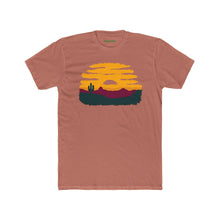 Load image into Gallery viewer, Sunset Desert Scene Unisex Cotton Crew Tee, Graphic T-Shirt, Casual Wear - Kactus Jock