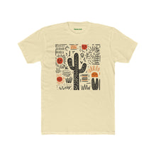 Load image into Gallery viewer, Desert Sunset Unisex Cotton Crew Tee, Cactus Shirt, Boho Graphic Tee - Kactus Jock