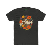 Load image into Gallery viewer, Floral Zona Unisex Cotton Crew Tee, Vintage Aesthetic Shirt, Casual Daily Wear - Kactus Jock