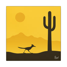 Load image into Gallery viewer, Series 1 Desert Road Runner Canvas Art Print - Vibrant Wall Decor for Nature Lovers - Kactus Jock