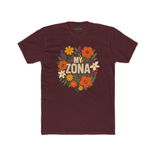 Load image into Gallery viewer, Floral Zona Unisex Cotton Crew Tee, Vintage Aesthetic Shirt, Casual Daily Wear - Kactus Jock