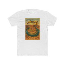 Load image into Gallery viewer, Greetings from Horseshoe Bend Arizona Unisex Cotton Crew Tee, Travel Shirt - Kactus Jock