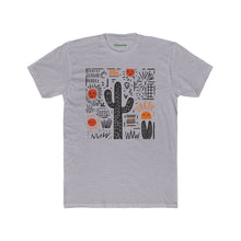 Load image into Gallery viewer, Desert Sunset Unisex Cotton Crew Tee, Cactus Shirt, Boho Graphic Tee - Kactus Jock
