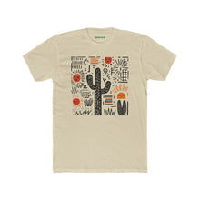 Load image into Gallery viewer, Desert Sunset Unisex Cotton Crew Tee, Cactus Shirt, Boho Graphic Tee - Kactus Jock