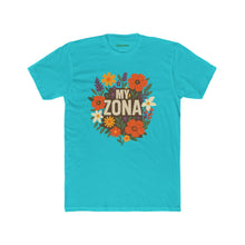 Load image into Gallery viewer, Floral Zona Unisex Cotton Crew Tee, Vintage Aesthetic Shirt, Casual Daily Wear - Kactus Jock