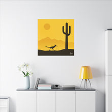 Load image into Gallery viewer, Series 1 Desert Road Runner Canvas Art Print - Vibrant Wall Decor for Nature Lovers - Kactus Jock