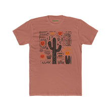 Load image into Gallery viewer, Desert Sunset Unisex Cotton Crew Tee, Cactus Shirt, Boho Graphic Tee - Kactus Jock