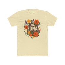 Load image into Gallery viewer, Floral Zona Unisex Cotton Crew Tee, Vintage Aesthetic Shirt, Casual Daily Wear - Kactus Jock