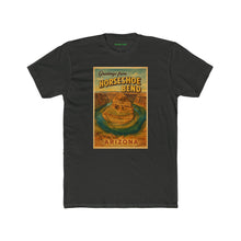Load image into Gallery viewer, Greetings from Horseshoe Bend Arizona Unisex Cotton Crew Tee, Travel Shirt - Kactus Jock