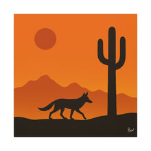 Load image into Gallery viewer, Series 2 Desert Road Runner Canvas Art Print - Vibrant Wall Decor for Nature Lovers - Kactus Jock