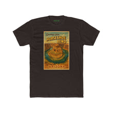 Load image into Gallery viewer, Greetings from Horseshoe Bend Arizona Unisex Cotton Crew Tee, Travel Shirt - Kactus Jock
