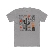 Load image into Gallery viewer, Desert Sunset Unisex Cotton Crew Tee, Cactus Shirt, Boho Graphic Tee - Kactus Jock