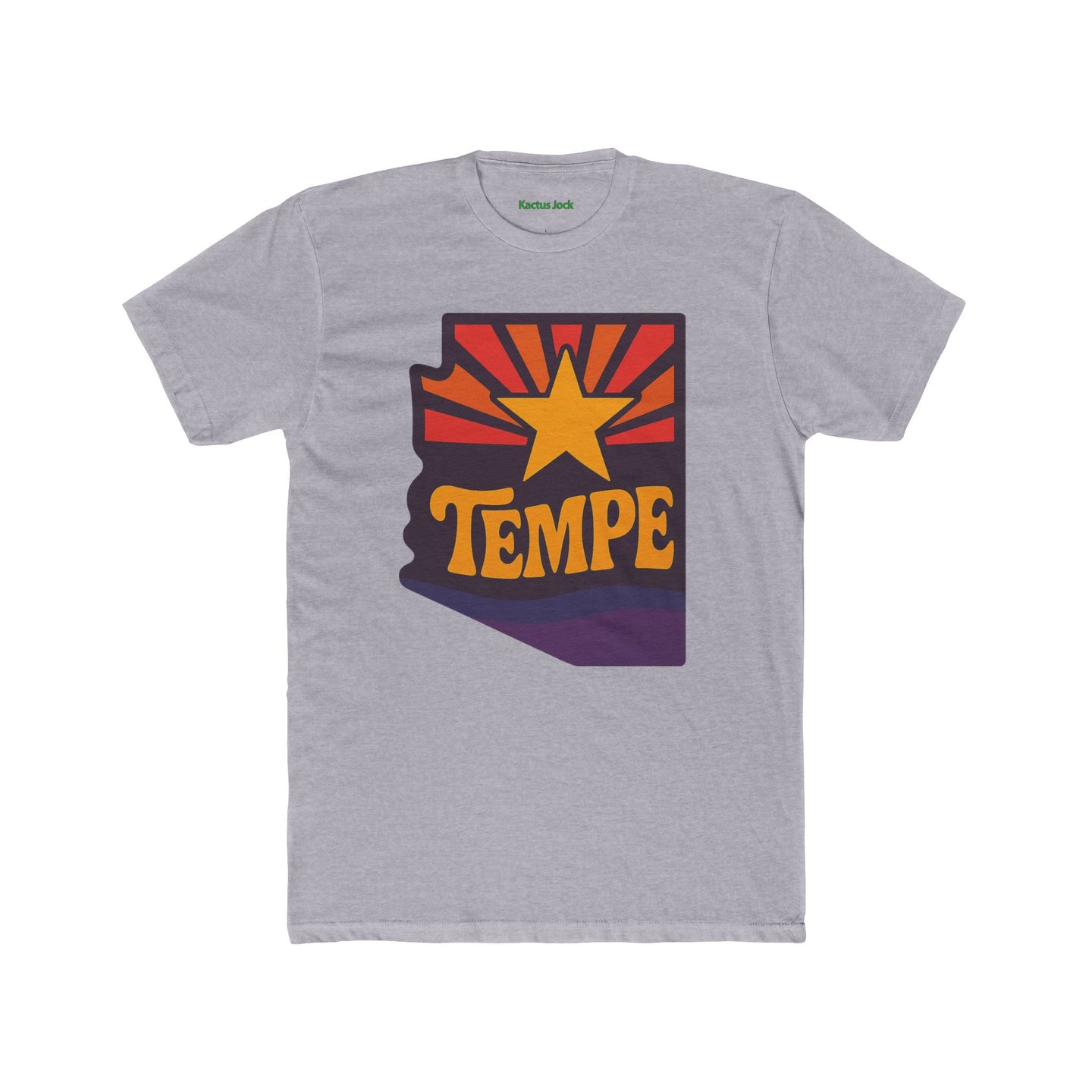 Vintage Tempe Unisex Cotton Crew Tee - Retro Arizona Design - Kactus Jock