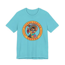 Load image into Gallery viewer, Cactus Carlos Coffee Tee - Fun Unisex Jersey Shirt, Great for Coffee Lovers, Gifts for Baristas, Summer Outings, Cute Casual Wear - Kactus Jock
