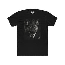 Load image into Gallery viewer, Bulldog Gangster Tee - Vintage Noir Frenchie in Suit &amp; Cigarette - Kactus Jock
