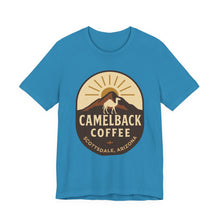 Load image into Gallery viewer, Camelback Coffee Unisex Tee, Casual Graphic T-Shirt, Gift for Coffee Lovers, Arizona Souvenir, Stylish Summer Wear - Kactus Jock
