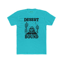 Load image into Gallery viewer, Desert Bound Unisex Cotton Crew Tee, Summer T-Shirt, Travel Tee, Fun Vacation Shirt - Kactus Jock
