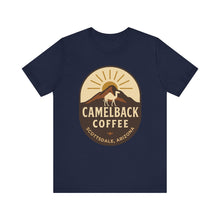 Load image into Gallery viewer, Camelback Coffee Unisex Tee, Casual Graphic T-Shirt, Gift for Coffee Lovers, Arizona Souvenir, Stylish Summer Wear - Kactus Jock
