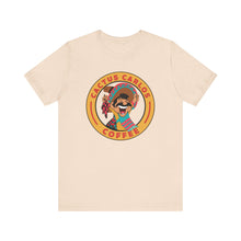 Load image into Gallery viewer, Cactus Carlos Coffee Tee - Fun Unisex Jersey Shirt, Great for Coffee Lovers, Gifts for Baristas, Summer Outings, Cute Casual Wear - Kactus Jock
