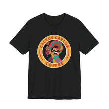 Load image into Gallery viewer, Cactus Carlos Coffee Tee - Fun Unisex Jersey Shirt, Great for Coffee Lovers, Gifts for Baristas, Summer Outings, Cute Casual Wear - Kactus Jock
