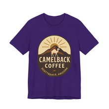 Load image into Gallery viewer, Camelback Coffee Unisex Tee, Casual Graphic T-Shirt, Gift for Coffee Lovers, Arizona Souvenir, Stylish Summer Wear - Kactus Jock
