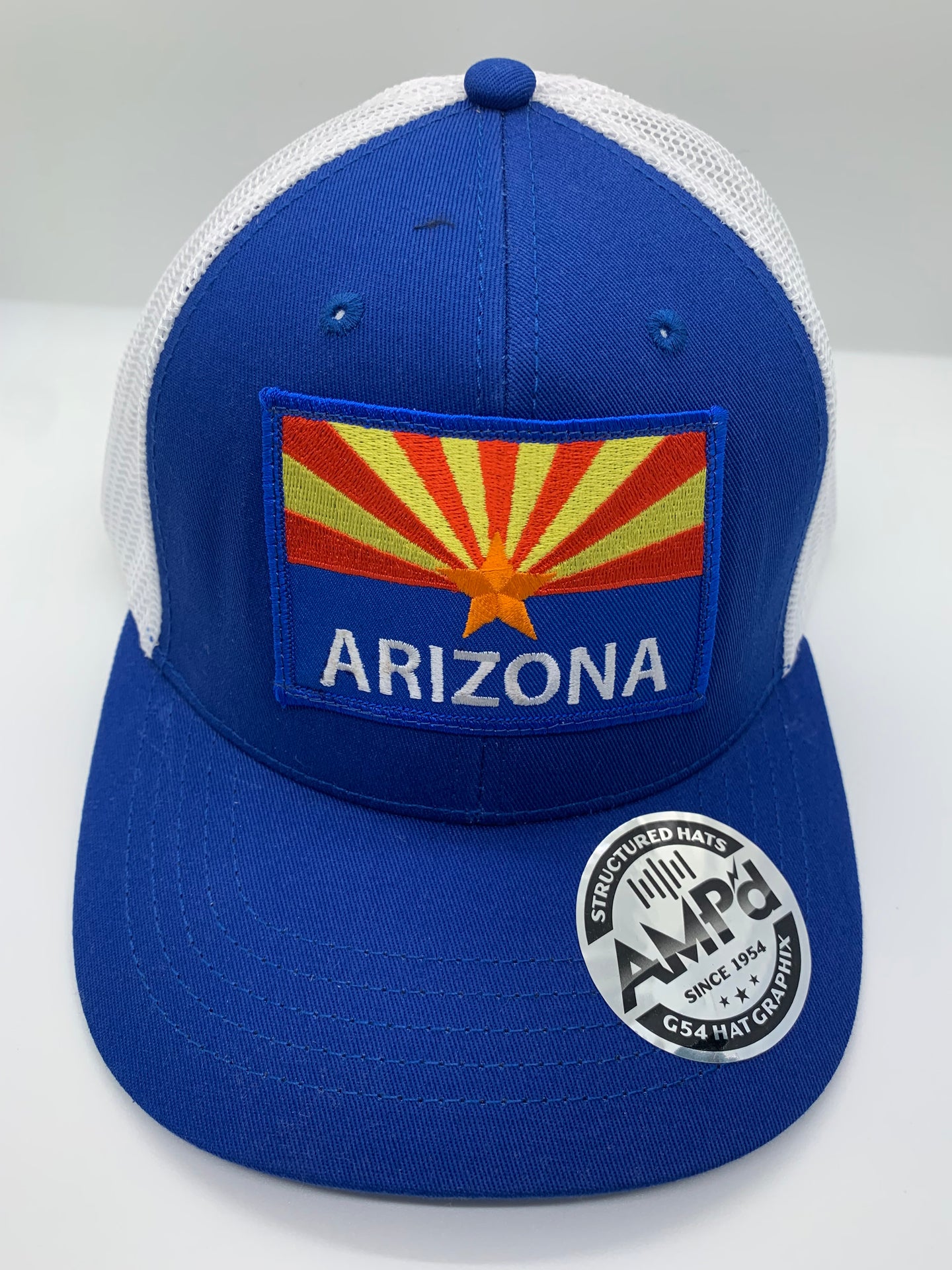 G54 Blue and White Arizona Flag Trucker Hat