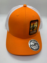 Load image into Gallery viewer, G54 Gray and Orange Arizona Trucker Hat

