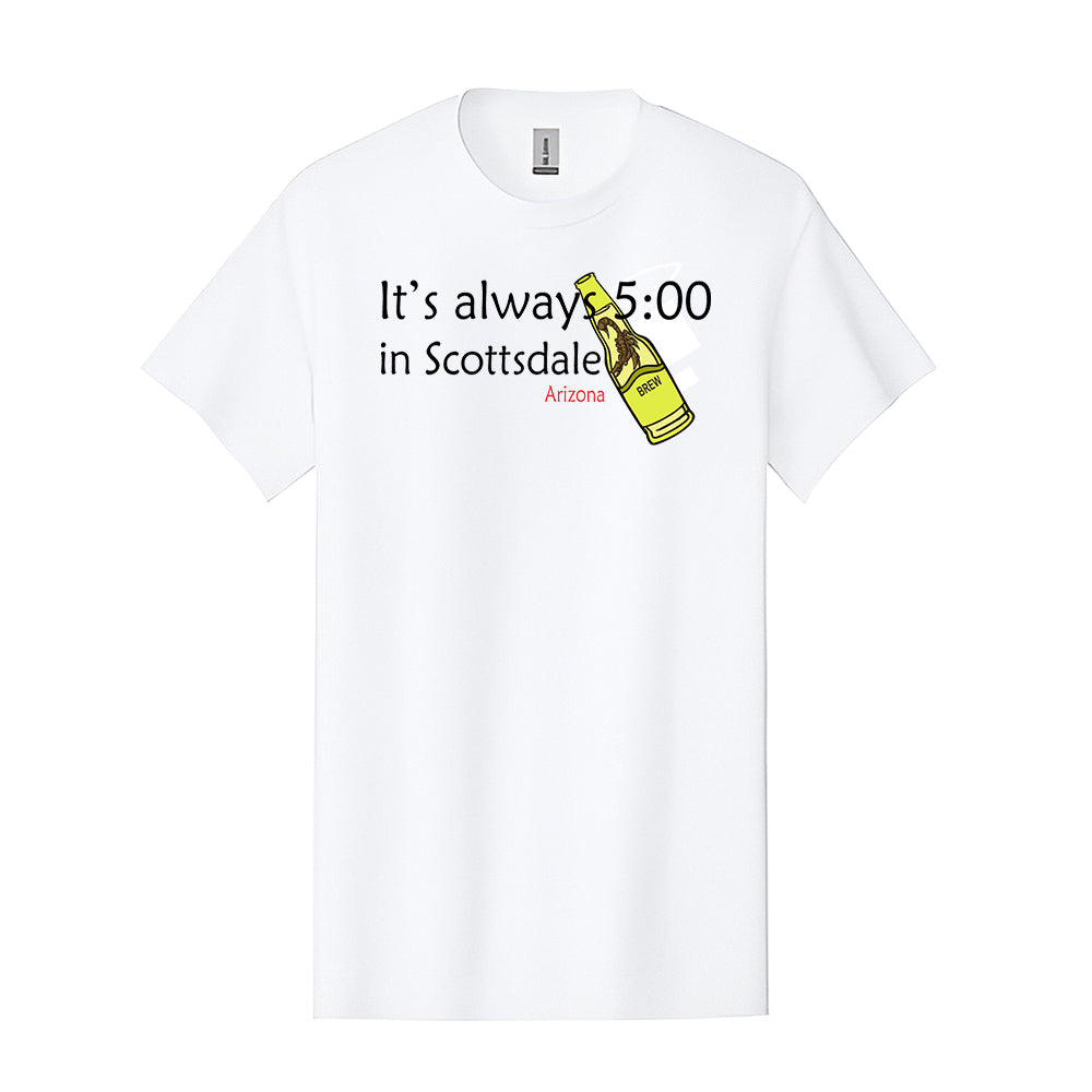It's Always 5 o'clock in Scottsdale AZ Brew Shirt - Youth